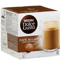 senukai kavos kapsules - Nescafe Dolce Gusto Cafe Au Lait, 16 vnt, 160 g - 1 nuotrauka