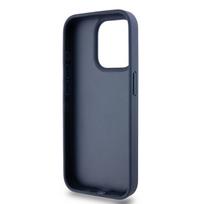 iphone 15 pro blue - DKNY Leather Mono Stripe & Metal Logo case for iPhone 15 Pro - blue - 3 nuotrauka