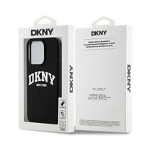 apple iphone 15 magsafe - DKNY Liquid Silicone White Printed Logo MagSafe iPhone 15 Pro Case - Black - 2 nuotrauka