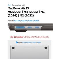 m5 air - Spigen AirSkin Case for MacBook Air 13" 2023/2024/2025/2026 - Semi-Transparent - 2 nuotrauka