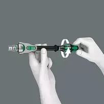 wera zyklop 1 - Wera 8100 SA 4 Zyklop Speed Ratchet Set, 1/4 - 7 nuotrauka