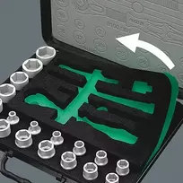 wera zyklop 1 - Wera 8100 SA 4 Zyklop Speed Ratchet Set, 1/4 - 9 nuotrauka