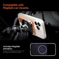 magsafe wallet - Spigen Valentinus MagFit+ MagSafe Magnetinis kortelių dėklas telefonui Oranžinė (Orange) - 4 nuotrauka