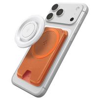 magsafe wallet - Spigen Valentinus MagFit+ MagSafe Magnetinis kortelių dėklas telefonui Oranžinė (Orange) - 9 nuotrauka