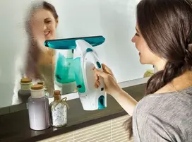 elektrinis langu valytuvas leifheit - Leifheit Vacuum Window Cleaner Dry&Clean With Window Washer And Handle 43cm - 4 nuotrauka