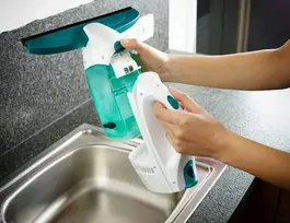 elektrinis langu valytuvas leifheit - Leifheit Vacuum Window Cleaner Dry&Clean With Window Washer And Handle 43cm - 7 nuotrauka