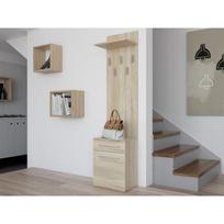 prieskambario baldai - Prieškambario baldų komplektas Top E Shop Duo Hanger, ąžuolo/šviesiai ruda - 2 nuotrauka