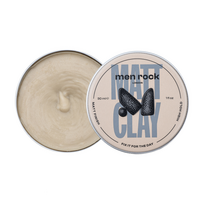 men rock, matt clay, - Men Rock Matt Clay matinio plaukų modeliavimo molis, 90 ml - 2 nuotrauka