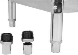 darbo stalvirsis - Virtuvinis darbo stalas Royal Catering RCAT-100/70-S, sidabrinis - 3 nuotrauka