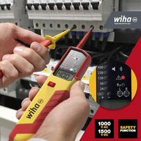 itampos testeris multimetras - WIHA Įtampos testeris 12 – 1,000 V AC, CAT IV - 3 nuotrauka