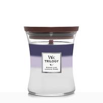 woodwick - WoodWick Trilogy Evening Luxe aromatinė žvakė - 453,6 g, Balta/Violetinė - 3 nuotrauka