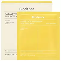 kosmetine - Biodance Radiant Vita Niacinamide Real Deep Mask, 4 x 34 g - 2 nuotrauka