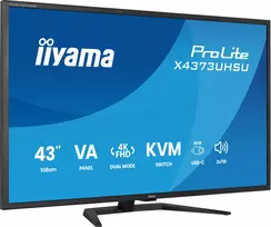 43 4k - iiyama ProLite X4373UHSU-B2 42.5", VA, 4K UHD, 60Hz - 9 nuotrauka