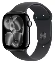 casio - Apple Watch Series 11 GPS + Cellular 46mm Natural Titanium (Natūralus titanas) Stone Grey Sport Band (Pilka) S/M - 4 nuotrauka