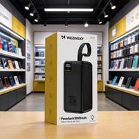 micro usb b - Wozinsky W8-B 50000mAh 30W juodas - 4 nuotrauka