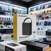 power bank - Wozinsky W8-B 100000mAh 30W išorinė baterija su žibintuvėliu, juoda - 2 nuotrauka