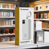 power bank 30000mah - Wozinsky W8-W 30000mAh 30W powerbank, baltas - 2 nuotrauka
