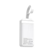 power bank 30000mah - Wozinsky W8-W 30000mAh 30W powerbank, baltas - 5 nuotrauka