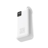 power bank 30000mah - Wozinsky W8-W 30000mAh 30W powerbank, baltas - 6 nuotrauka