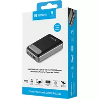 power bank 20000mah - Sandberg Travel Powerbank 20000 PD35W - 2 nuotrauka