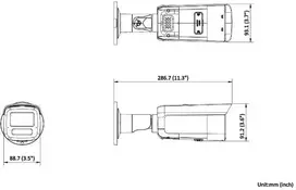 hikvision 8mp - Hikvision Bullet DS-2CD2T86G2H-IS2U/SL(eF) F2.8 Balta (White) - 2 nuotrauka