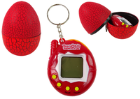 kiausiniai - Elektroninis žaidimas gyvūnėlis "Tamagotchi" kiaušinyje, raudonas - 4 nuotrauka