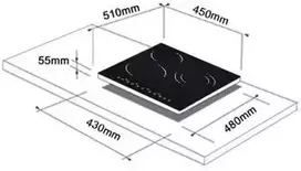 elektrine kaitlente - Schlosser PI403T1WHITE - 3 nuotrauka