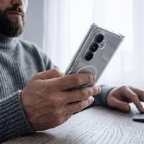 telefonai samsung galaxy - Tech-Protect FlexAir Hybrid MagSafe dėklas Samsung Galaxy Z Fold 8 Ultra Skaidrus (Clear) - 5 nuotrauka