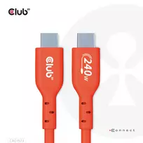 usb c i usb c 2m - Club3D USB-C į USB-C kabelis CAC-1573 2m Raudona (Red) - 9 nuotrauka