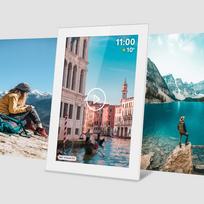 skaitmeniniai nuotrauku remeliai - Kruger&Matz skaitmeninis nuotraukų rėmelis FRAMEO Wi-Fi 10.1" baltas (White) - 2 nuotrauka