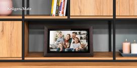 skaitmeniniai nuotrauku remeliai - Kruger&Matz FRAMEO Wi-Fi 15" Medinis rėmelis (Wooden Frame) - 4 nuotrauka