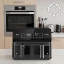air fryer - Teesa AIR FRYER DUAL POT XXL 8L (Juodas) - 3 nuotrauka