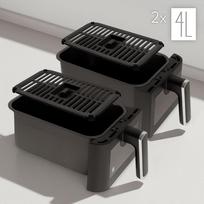 air fryer - Teesa AIR FRYER DUAL POT XXL 8L (Juodas) - 5 nuotrauka