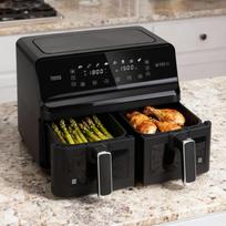 air fryer - Teesa AIR FRYER DUAL POT XXL 8L (Juodas) - 7 nuotrauka
