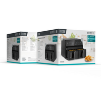 air fryer - Teesa AIR FRYER DUAL POT XXL 8L (Juodas) - 8 nuotrauka