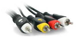rca 3.5 - Inne Oem 3.5 mm 4 polių kištukų kabelis 3x RCA 1.5m - 4 nuotrauka