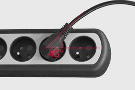 elektros ilgintuvas - Rebel URZ3062-1,5W-2 Elektros tinklo ilgintuvas 5 lizdai su jungikliu 1.5m Juodas (Black) - 3 nuotrauka