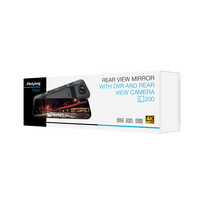 kamera 4k - Peiying Basic automobilio veidrodėlis su vaizdo registratoriumi ir atbulinės eigos kamera L200 4K - 3 nuotrauka