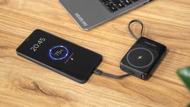 10000 power bank - Kruger&Matz KM0913-B, 10000mAh, MagSafe, juodas (black) - 4 nuotrauka