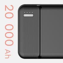 power bank 20000mah - Kruger & Matz KM0906 20000mAh, juodas (black) - 3 nuotrauka