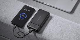 power bank 20000mah - Kruger & Matz KM0906 20000mAh, juodas (black) - 4 nuotrauka