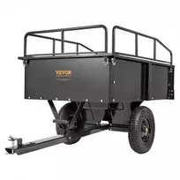 Vevor Plieninė priekabėlė sodo traktoriukui, 340 kg