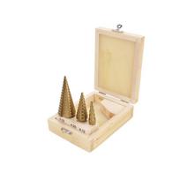 pakopiniai graztai - Pakopinis grąžtas, rinkinys AWTools AW40999, metalas, hss-tin, cilindrinis, 4-39 mm x 8 cm - 1 nuotrauka