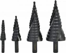 pakopiniai graztai - Pakopinis grąžtas, rinkinys AWTools AW40964, metalas, hss, cilindrinis, 4-32 mm x 10 cm - 3 nuotrauka