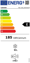 saldiklis - Liebherr FNe 1404 Pure Baltas (White) - 2 nuotrauka