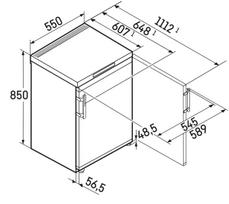 saldiklis - Liebherr FNe 1404 Pure Baltas (White) - 3 nuotrauka