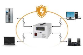 itampos stabilizatorius - KEMOT MSER-1000, 230V 1000VA - 5 nuotrauka