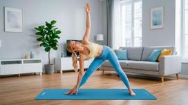 aerobine - Rebel Active Gimnastikos kilimėlis jogai, 183x61cm, mėlynas (Blue) - 3 nuotrauka