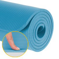 aerobine - Rebel Active Gimnastikos kilimėlis jogai, 183x61cm, mėlynas (Blue) - 8 nuotrauka
