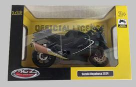 motociklo modelis - MSZ motociklas Suzuki Hayabusa 2024 1:12 Juodas (Black) - 2 nuotrauka